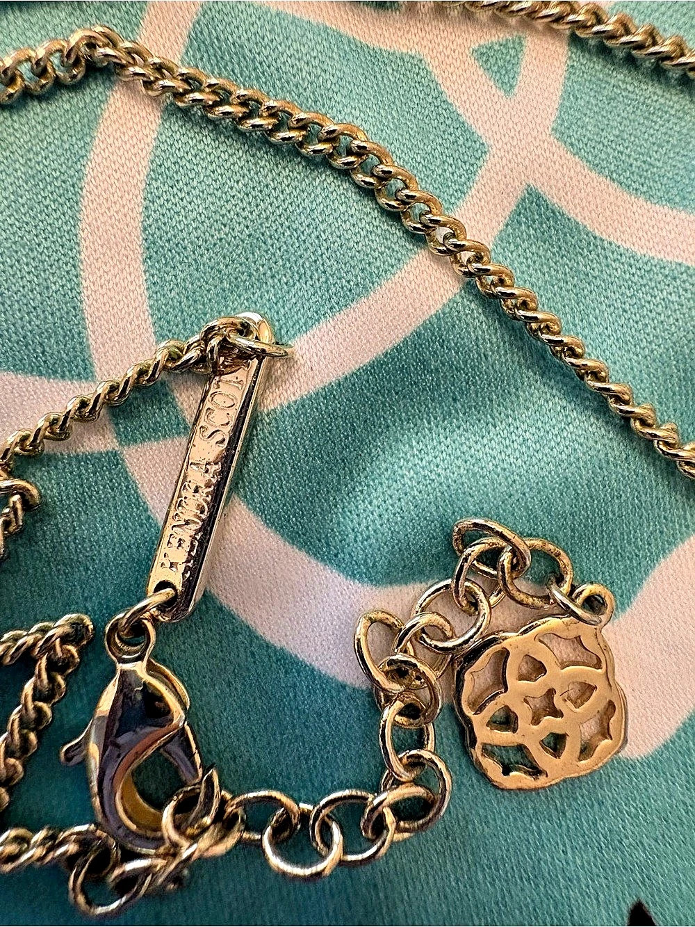 RARE Kendra Scott Gold Abalone Set Elle Earrings & Retired Dylan Necklace Lot - Picture 5 of 7